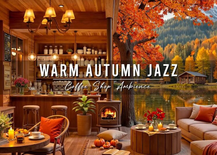 Warm Morning Jazz 🍂 Cozy Autumn Coffee Shop Ambience & Smooth Jazz Instrumental Music to Relax, Work