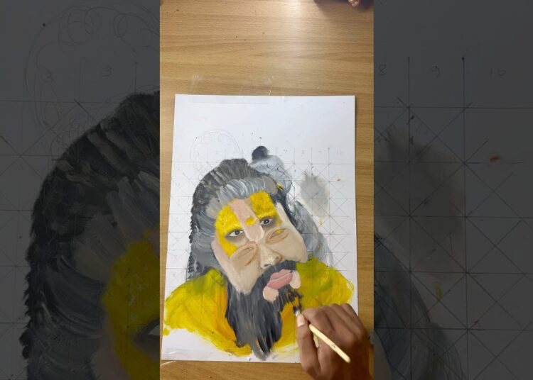 WWE wrestler se ￼ Premanand ji Drawing 🥰🙏 #art #hypernilart #foryou  #howto #premanandjimaharaj
