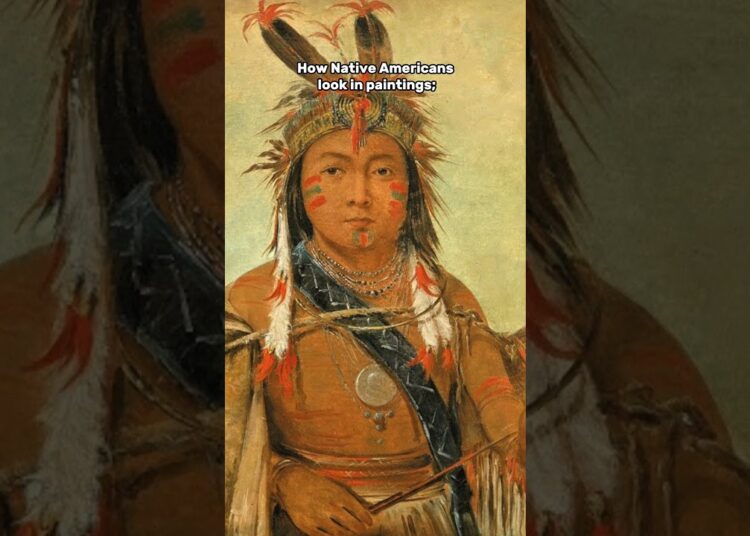 Native americans in old paintings #painting #history #art
