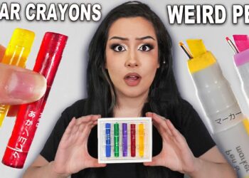 I Tested Japan’s FUTURISITC Art Supplies…we’re behind lol
