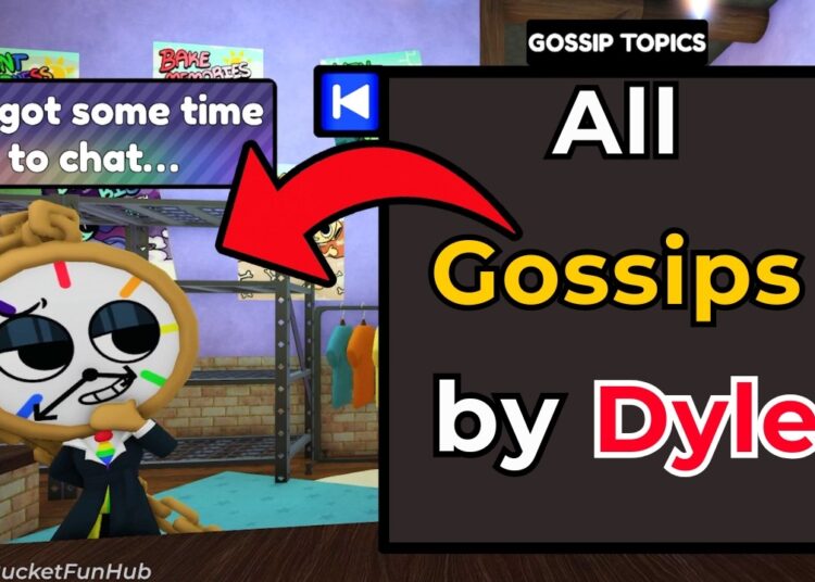 Every Gossip said by Dyle in New Dandy’s World Brusha Update