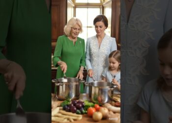 Charlotte Help Camilla in Cooking – Camila Happy #camilla #kingcharles #princewilliam #royal