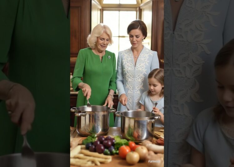 Charlotte Help Camilla in Cooking – Camila Happy #camilla #kingcharles #princewilliam #royal