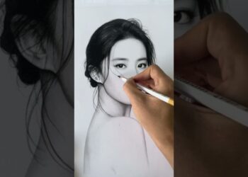 Capturing Beauty: Beautiful pencil sketching art  #pencildrawing #sketch #art #facedrawing