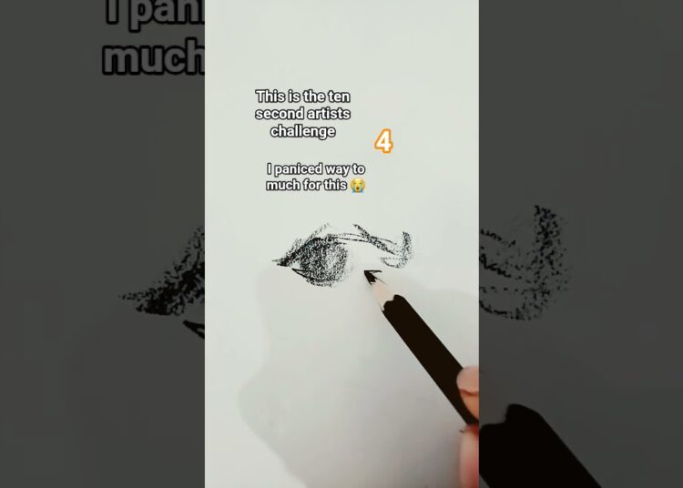 10 seconds #art #drawing #artist  #artdrawing #trending #challenge #pendrawing #10secondchallenge