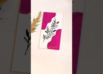 Leaf it to Art 🍂✨ #bookmark #diy #craft #flowers #artist #drawing #aesthetic #shorts