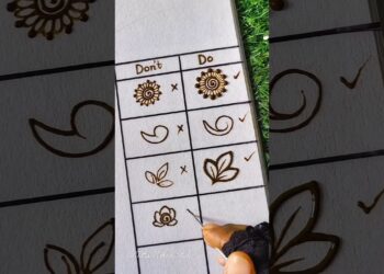 Don’t & Do in Mehndi for beginner henna artist#mehndi#tips#tutorial #shorts#ytshorts