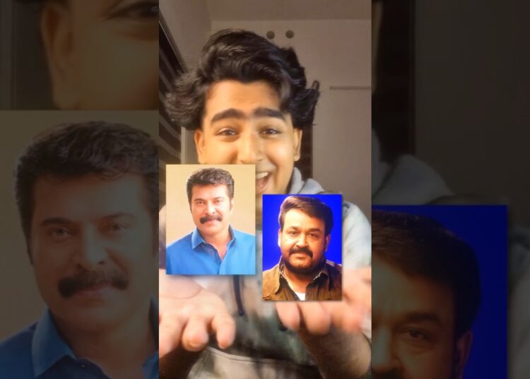 Mixing Mammootty + Lalettan into one Drawing