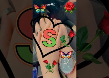 #shorts #S letter Name status name♥️||Name art video 😍 ||WhatsApp status #s #couplestatus #art