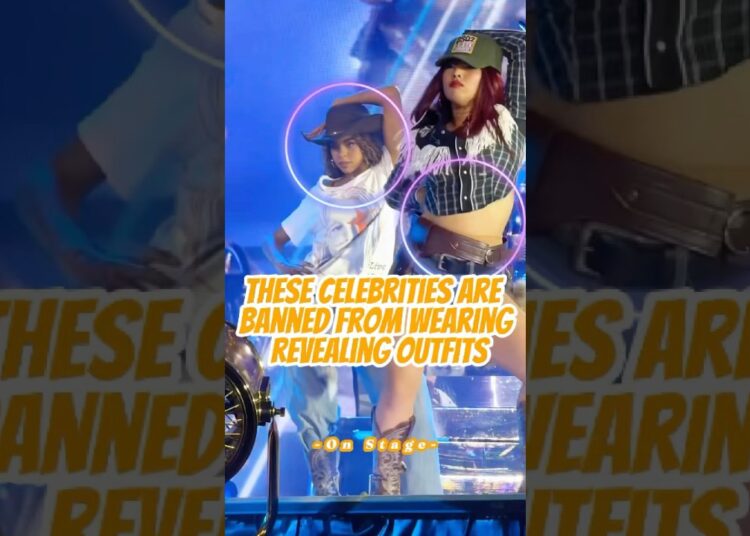 These celebrities are banned from wearing revealing outfits on stage!#celebrity