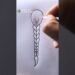 Beautiful Braided Hair Pencil Drawing | Simple Hair Sketch Art