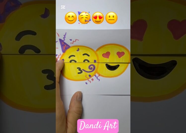 How to draw funny emojis #howtodraw #creative #emoji #artist #painting #art #cute #party #trending