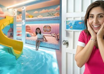 I Actually Built THIS ROOM for My Kids! (Waterslide & Secret Room)