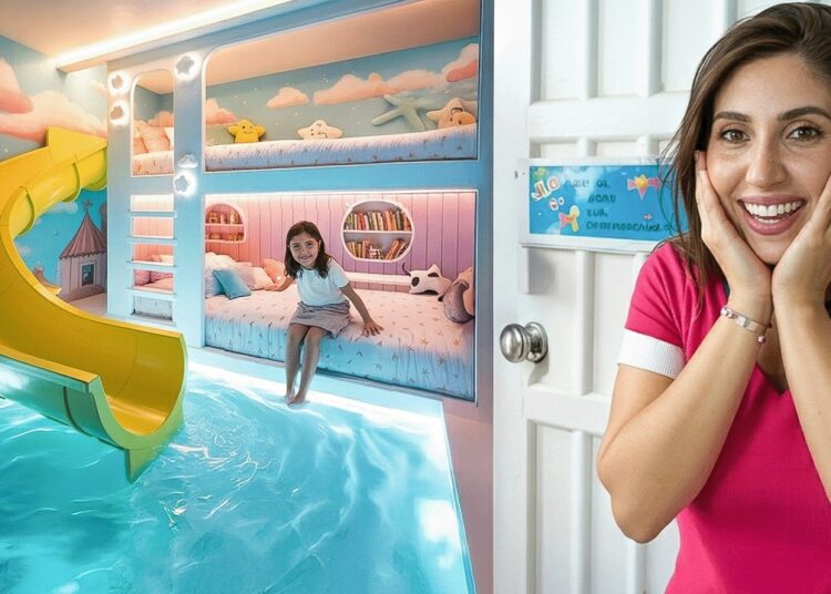 I Actually Built THIS ROOM for My Kids! (Waterslide & Secret Room)