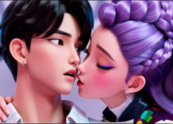 100 KISSES – SONG | KPop Demon Hunters Edit AI | Huntrix | Rumi, Zoey, Mira