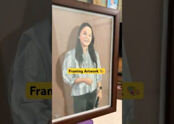 How I Frame my Artwork | Revealing Artwork | CustomPortraits #artwork #artist #art  art yatra
