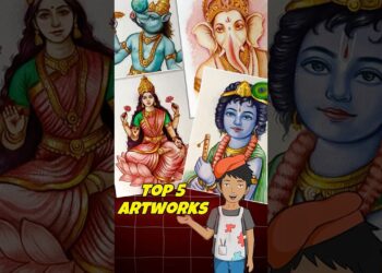 Top 5 Arts From 20 Days! 🎨 #ArtChallenge #ArtShorts
