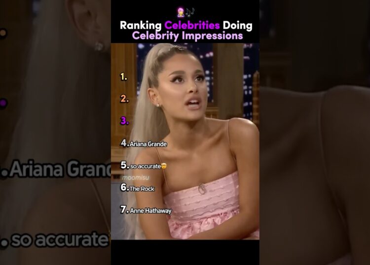 Ranking BEST Celebrities Doing Celebrity Impressions ✨ #impression