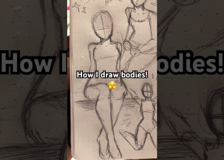 || How I draw bodies! 😋✨ || #drawing #artist #sketch #artistdrawing #artdrawing #drawingprocess