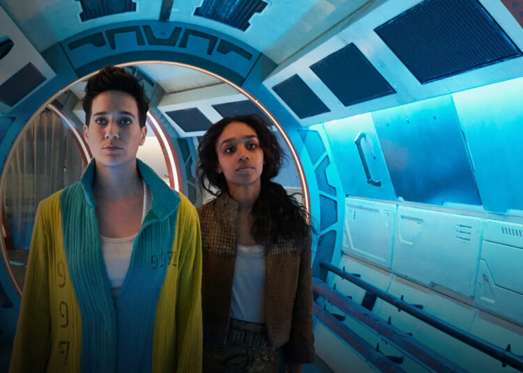 Male and Female characters from Peacock Original
