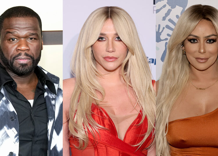 50 Cent, Kesha and Aubrey O'Day