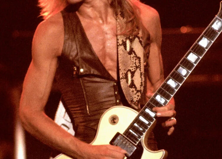 Randy Rhoads Performing In Concert With The Blizzard Of OzzGetty