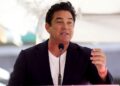 Dean Cain speaks during a ceremony honoring Mehmet Oz with a star on the Hollywood Walk of Fame in Los Angeles on Feb. 11, 2022. (AP Photo/Chris Pizzello)