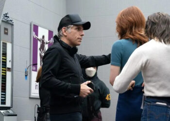 Taylor Hill/Apple TV+ Ben Stiller directing 'Severance' season 2 episode 1