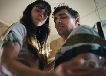 TOGETHER, from left: Alison Brie, Dave Franco, 2025. ph: Germain McMicking /© Neon / Courtesy Everett Collection