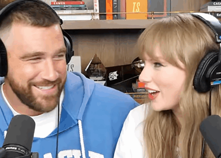 All the Flirty Moments Taylor Swift and Travis Kelce Shared on His Podcast