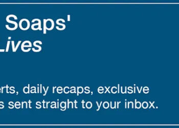 Text reads, Subscribe to Soaps' Days of Our Lives Newsletter. Get breaking news alerts, daily recaps, exclusive interviews and spoilers sent straight to your inbox https://cloud.email.soaps.com/signup/