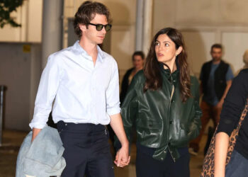 Andrew Garfield and Girlfriend Monica Barbaro Hold Hands as They Arrive at the Venice Film Festival