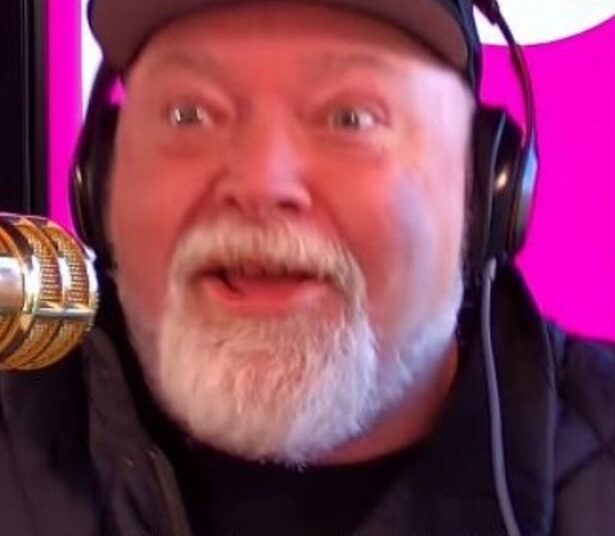 A radio host live on air