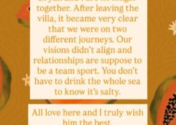 Amaya confirmed she and Bryan have broken up.  (Instagram/Amaya)