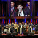 After the Old Crow Medicine Show became the newest members of the Grand Ole Opry, they and other members of the Opry perform "Will The Circle Be Unbroken" at the Opry House on Sept. 17, 2013.