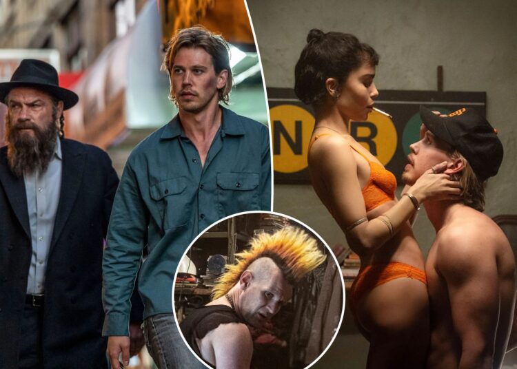 Austin Butler in a criminal schlep through downtown NYC