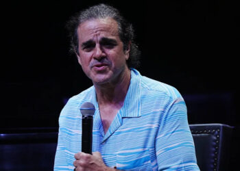 Elvis Presley Enterprises managing partner Joel Weinshanker speaks during the Conversations on Elvis event on Aug. 15, 2025, at the Graceland Soundstage in Memphis. The event was part of Elvis Week, which marked the 48th anniversary of Elvis Presley's death.