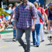 Ben Affleck is joined by two of his kids as he walks the Pacific Palisades 4th of July parade with their dogs