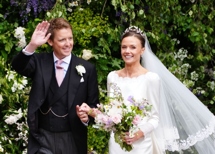 Hugh Grosvenor, the Duke of Westminster, and Olivia Henson announced the birth of their first baby in July (PA)