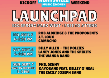 Blast off into Huntsville Music Month with LAUNCHPAD on Sept. 5-7