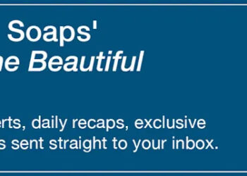 Text reads, Subscribe to Soaps' Bold & Beautiful Newsletter. Get breaking news alerts, daily recaps, exclusive interviews and spoilers sent straight to your inbox https://cloud.email.soaps.com/signup/