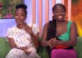 Angellica Bell presenting The One Show alongside Clara Amfo