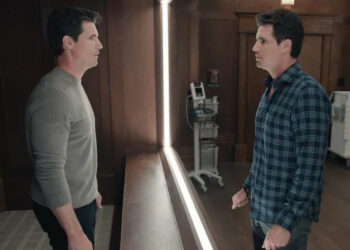 Courtesy of Prime Robbie Amell as Backup Nate and Robbie Amell as Nate in 'Upload' season 4