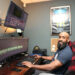 Rui Lopes, owner of Anawan Studios, a  film studio in the heart of downtown Brockton is at work on Tuesday, April 11, 2023.