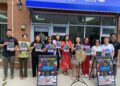 CM Sandra Ung announced details of the "UNG-believable" back-to-school block party at her district office on Monday. Photo courtesy of Council Member Sandra Ung.