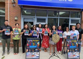 CM Sandra Ung announced details of the "UNG-believable" back-to-school block party at her district office on Monday. Photo courtesy of Council Member Sandra Ung.