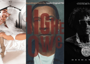 Split Image Of Album Covers By Cardi B, ASAP Rocky, NBA YoungBoy