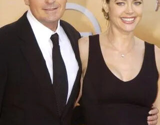 Jeff Kravitz/FilmMagic Charlie Sheen and Denise Richards during 2005 Screen Actors Guild Awards - Arrivals at The Shrine in Los Angeles, California,