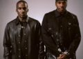 Malice and Pusha T of Clipse pose for a photo while wearing all black.