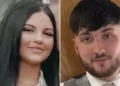 Family handouts Left hand is a picture of Mia Keevan, she has black hair and just visible is a white striped shirt. In a separate image on the right hand side there is a close up photo of Trae Keenan, he has dark hair and a short dark beard and is looking at the camera. He is wearing a a grey checked waistcoat over a white shirt.